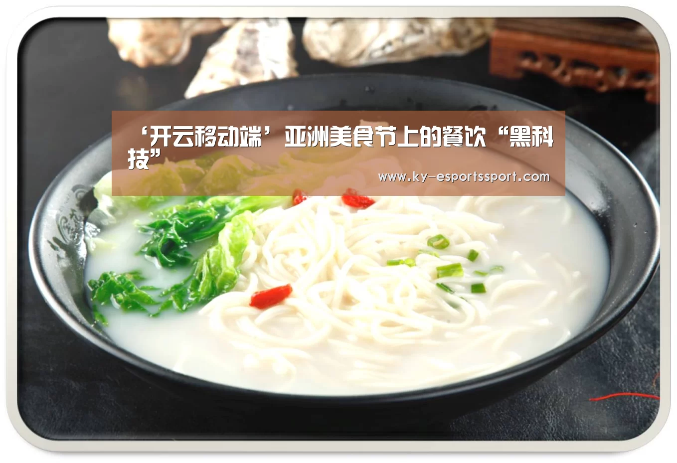 ‘开云移动端’亚洲美食节上的餐饮“黑科技”(图3) 开云体育下载